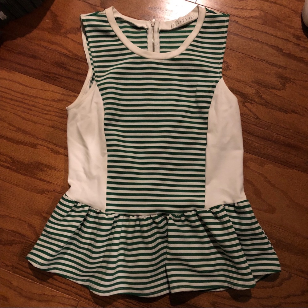Peplum Striped top